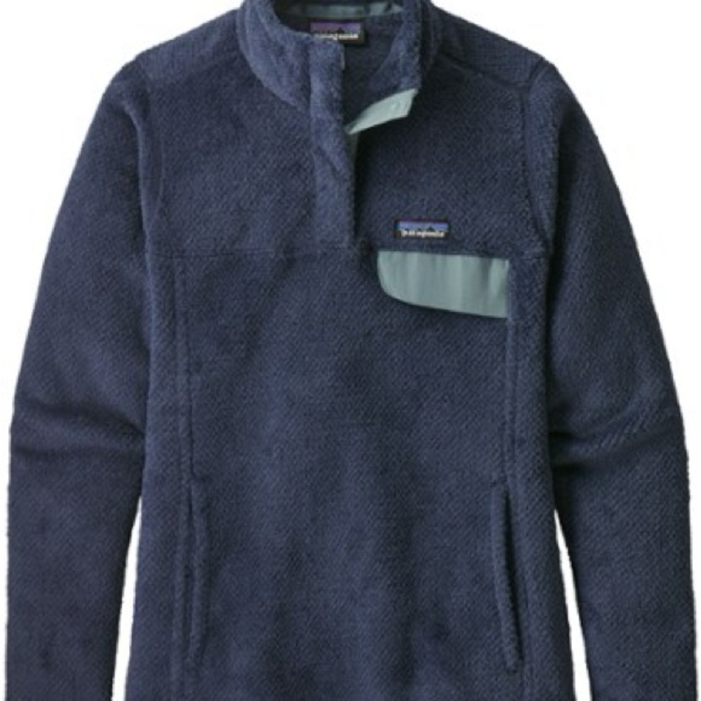 Patagonia- Re-Tool Snap-T Pullover - Women's- navy size large